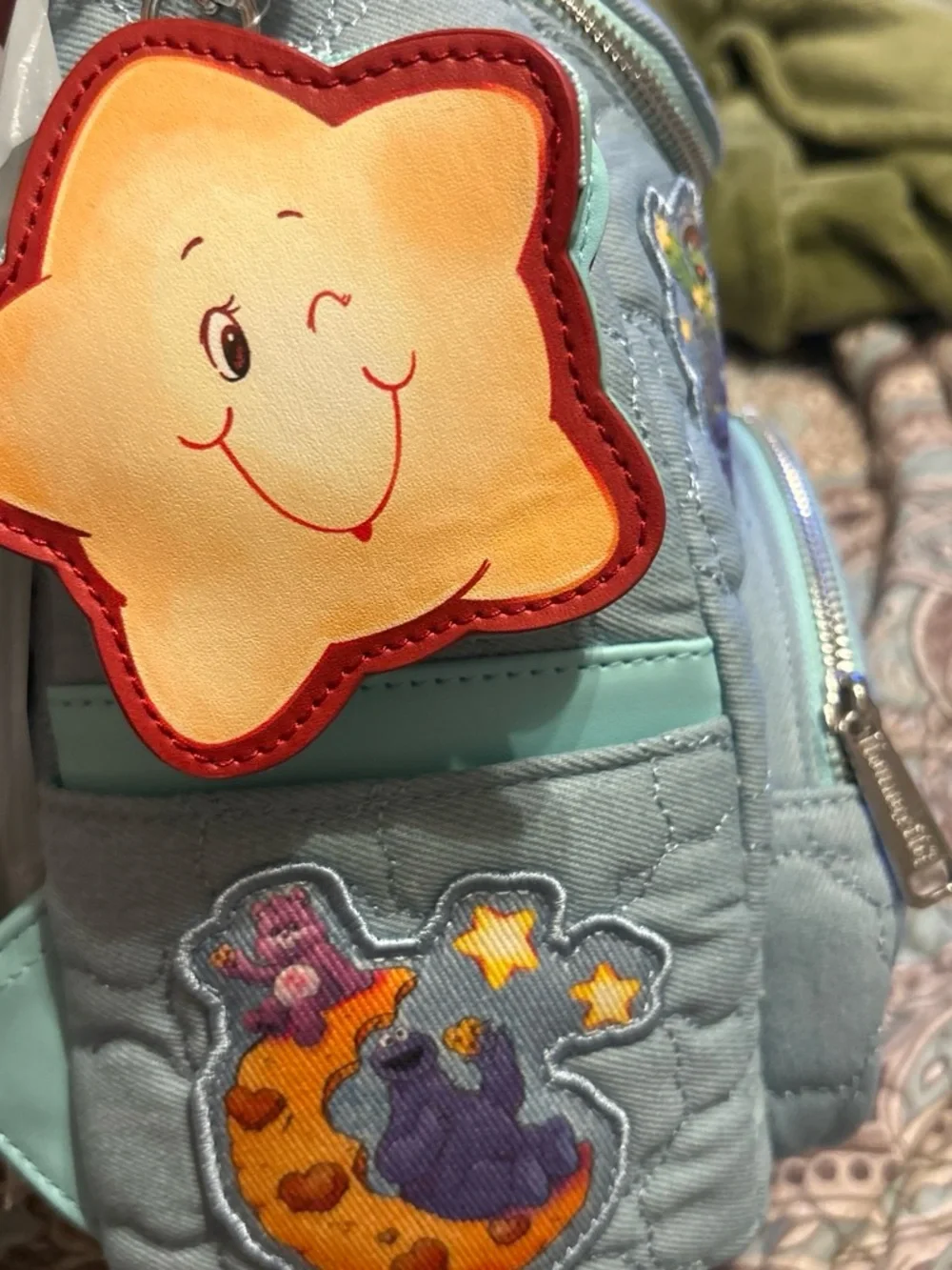 Loungefly CareBears x Sesame Street Quilted Backpack